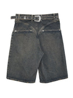 Back Buckle Shorts | Indigo