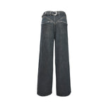 Back Buckle Wide Leg Indigo