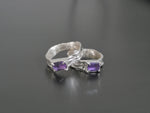 Amethyst Claw Ring