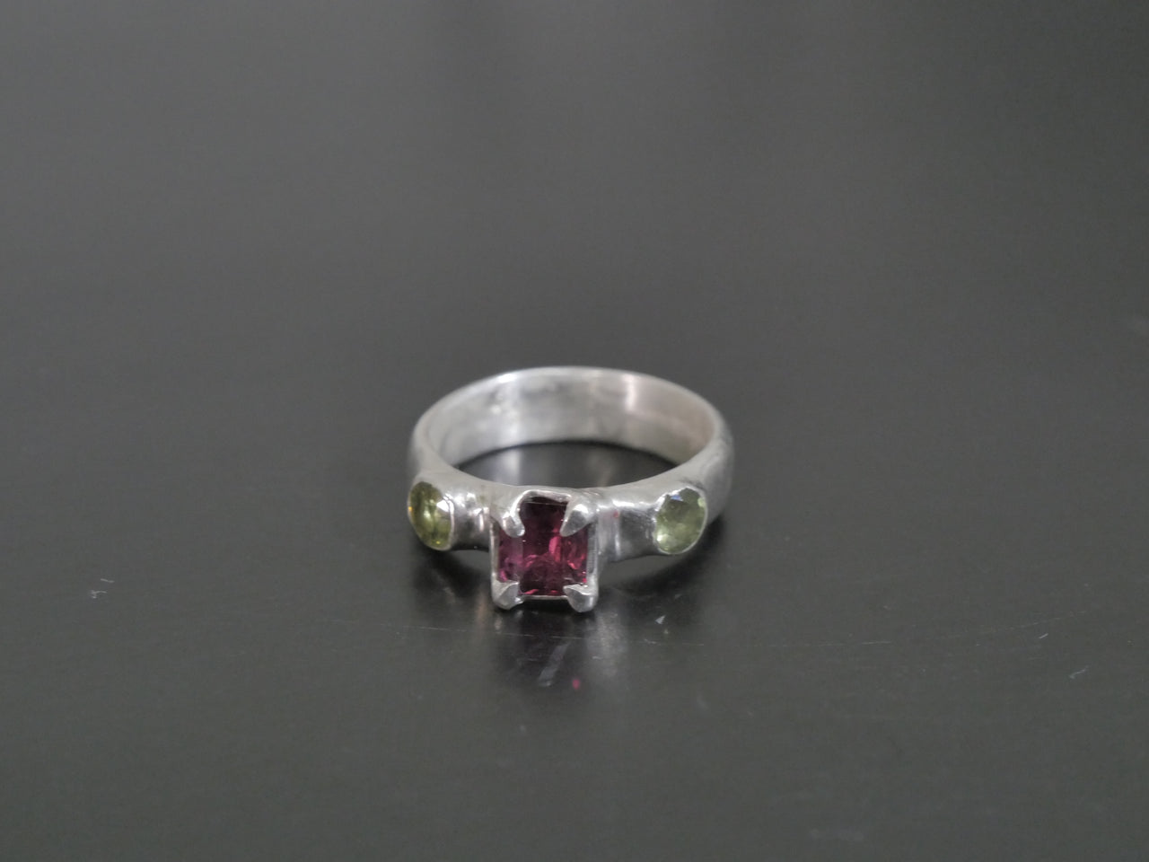 Grape Garnet & Sapphire Ring