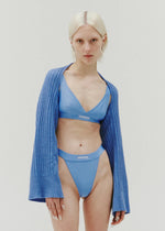 ECHO KNITTED SHRUG PURE BLUE