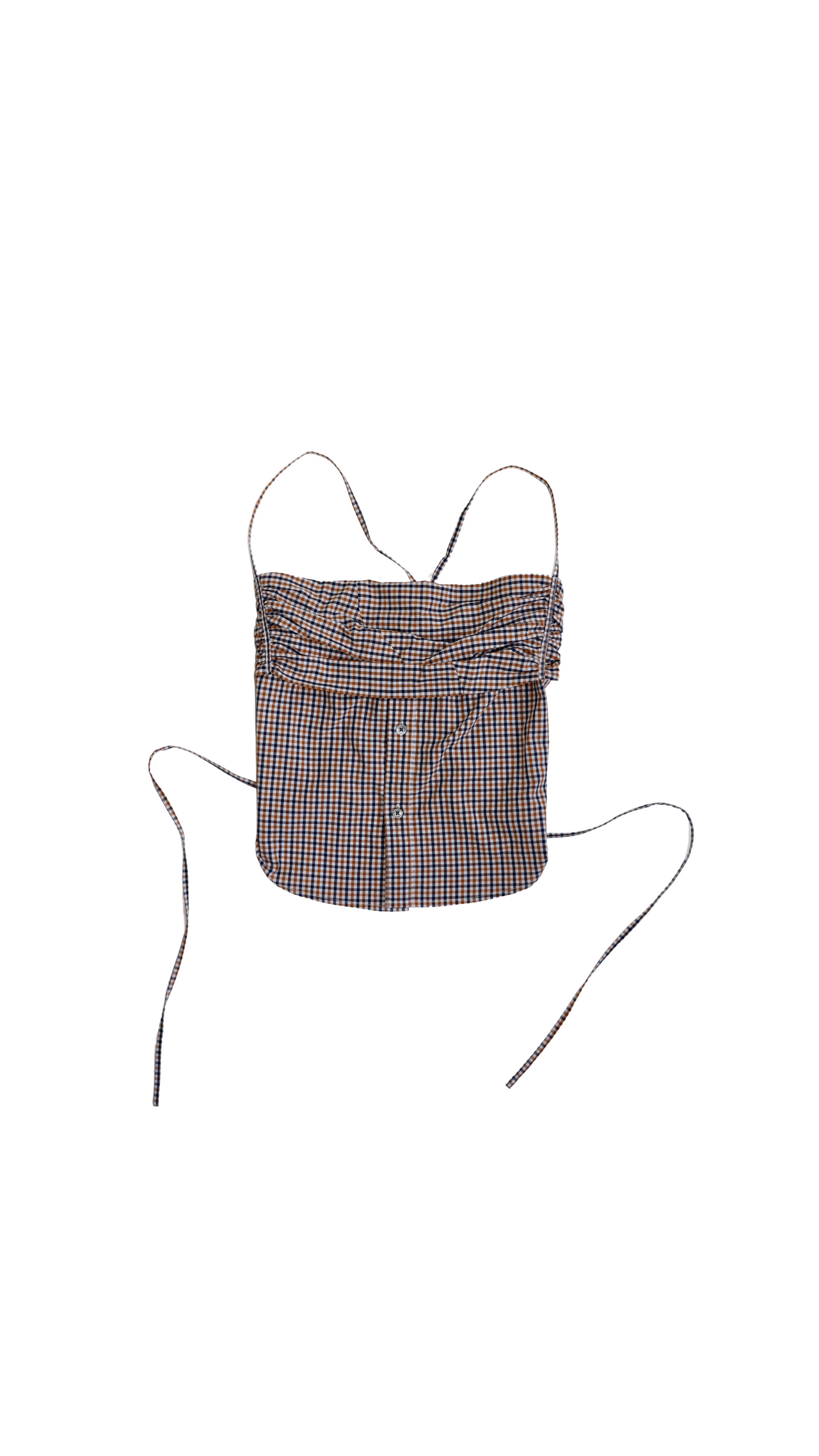 Brown Checked Tobi Top