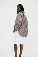 Examine Shirt | Umber Stripe