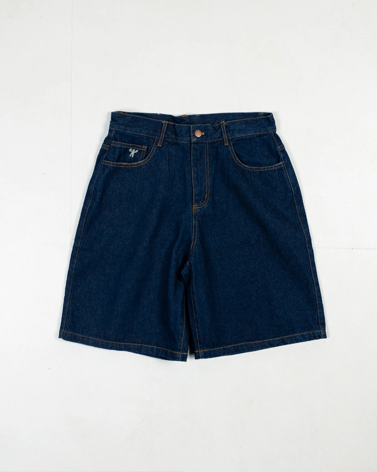 Logo Denim Shorts