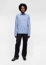 Monogram Oxford Shirt | Cornflower Blue