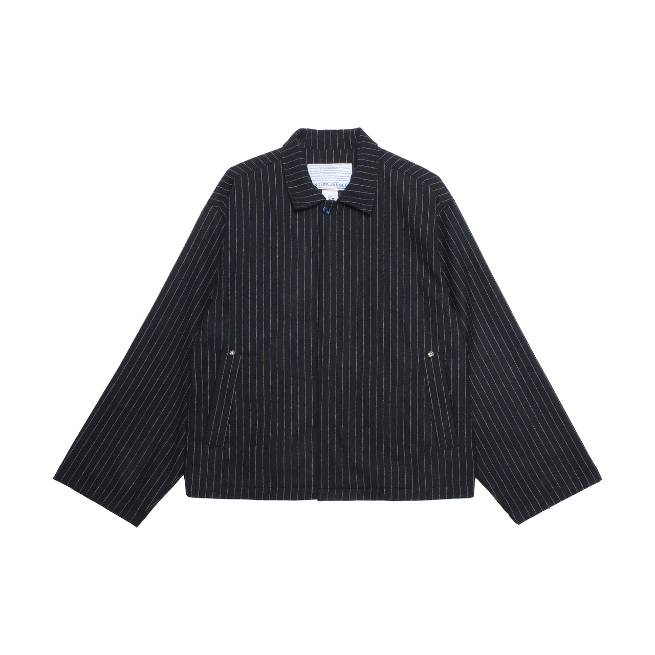 Pinstripe Wool Box Jacket