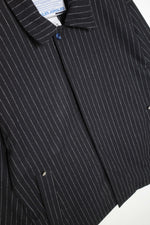 Pinstripe Wool Box Jacket